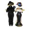 Karen Didion 24.0 Inch Mr. And Mrs. Fiesta Halloween Figurine Set , Bling Multi Seasonal Decor Halloween Dias De Muertos